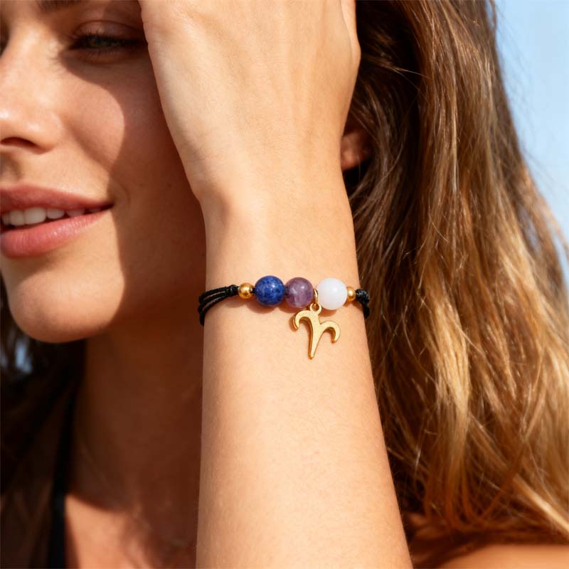 🌌 Kosminen Kalibraattori ✨ | Horoskooppi Rannekoru 12 Merkin 🌙 | Magneettisesti Optimoitu Suojaus