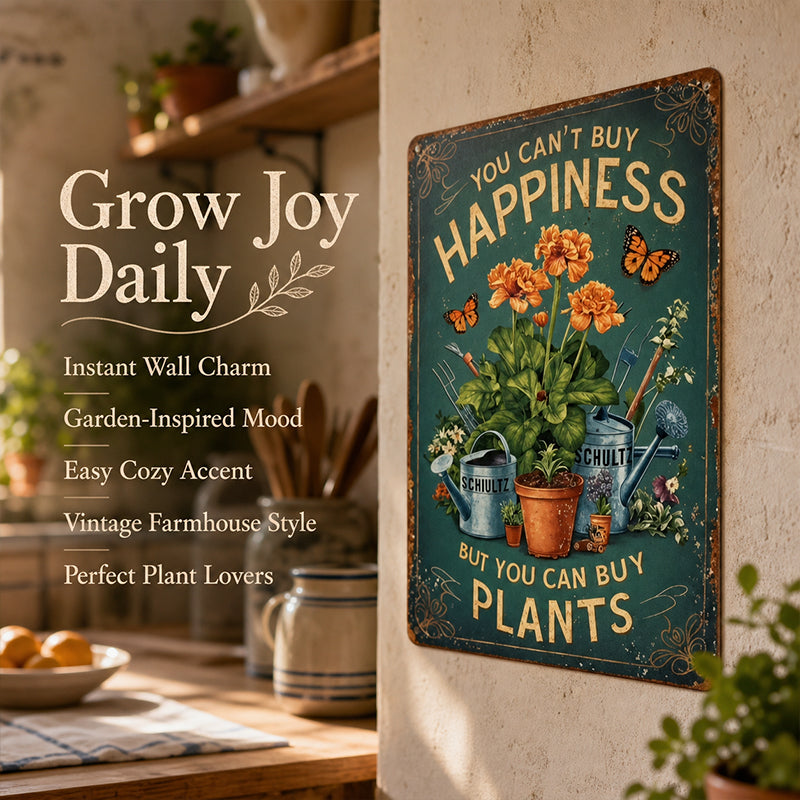 🌿 "Het Perfecte Plantenbord" – Breng Direct Sfeer, Humor & Geluk in Je Tuin!