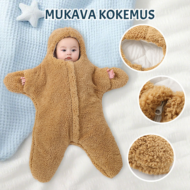 👶❄️ Turvallinen ja vapaa liike: Vauvan talviunipussi – Lämmin kapalo vastasyntyneelle 🍼💖