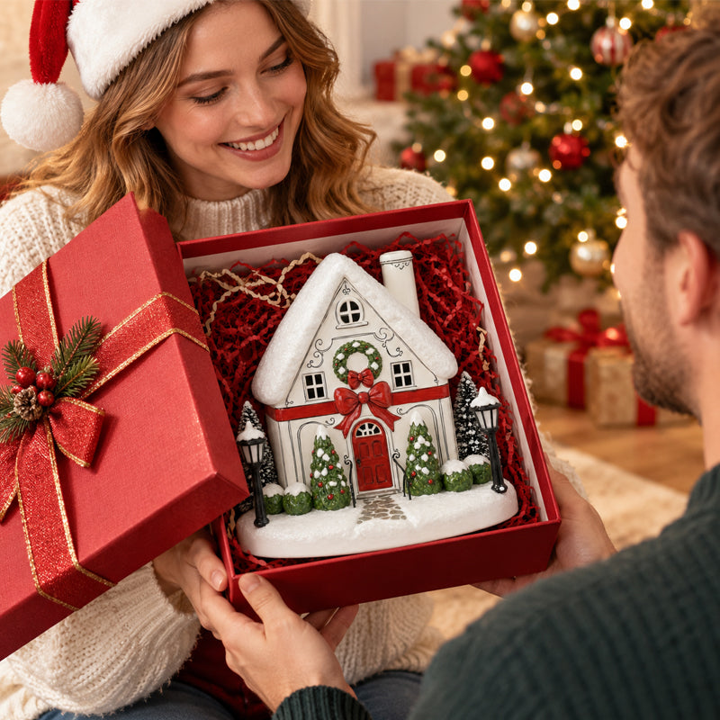 Mistletoe Lane Kersthuisje Diffuser – Breng Magische Kerstsfeer & Warmte In Huis! 🎄