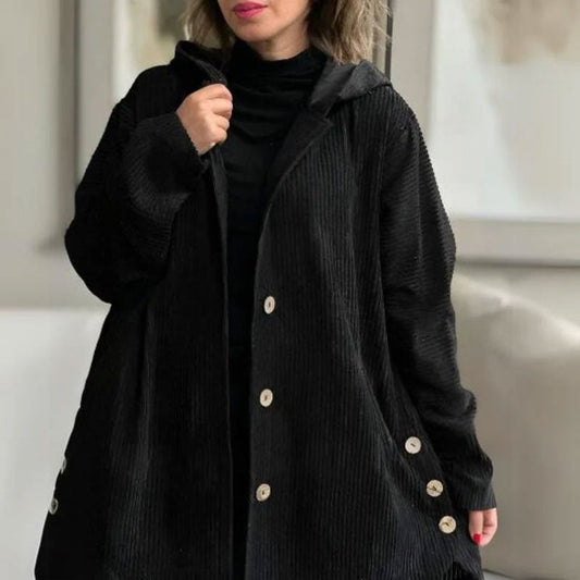 🍂 Syksyn rento samettihupparitakki 🧥