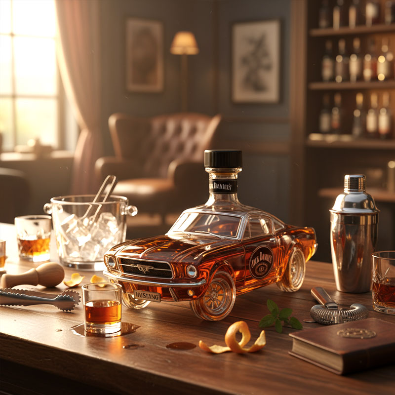 🥃 Mustangi-whiskypullo – vapautta, joka valuu lasiin