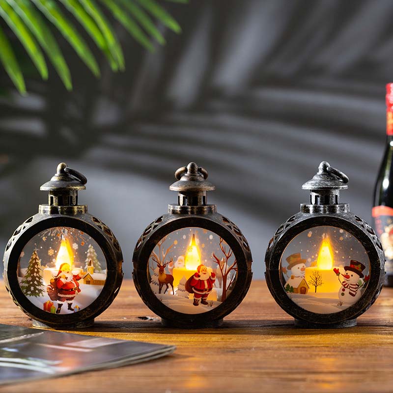 🎄 Retro LED-jouluyölamppu - joulukoriste ikkunaan ja pöydälle ✨