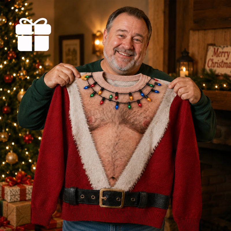 🎅 Grappig Kerstman Longsleeve Shirt | Blikvanger op Elk Kerstfeest! 😂