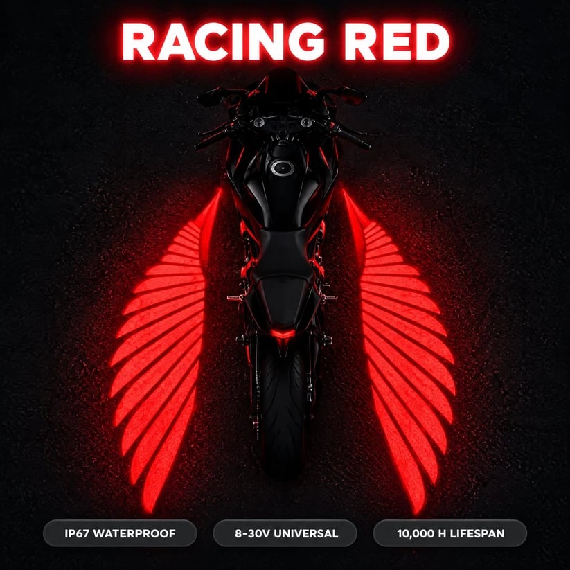 LED Angel Wing Projectors voor Motorfiets – Laat Je Ride Stralen in het Donker! 🏍️