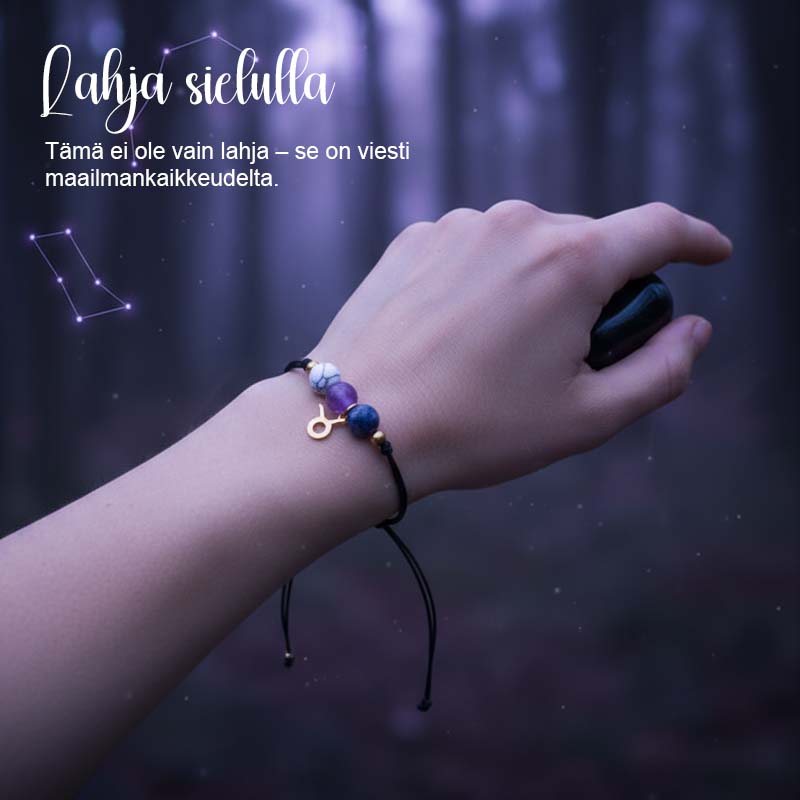 🌌 Kosminen Kalibraattori ✨ | Horoskooppi Rannekoru 12 Merkin 🌙 | Magneettisesti Optimoitu Suojaus