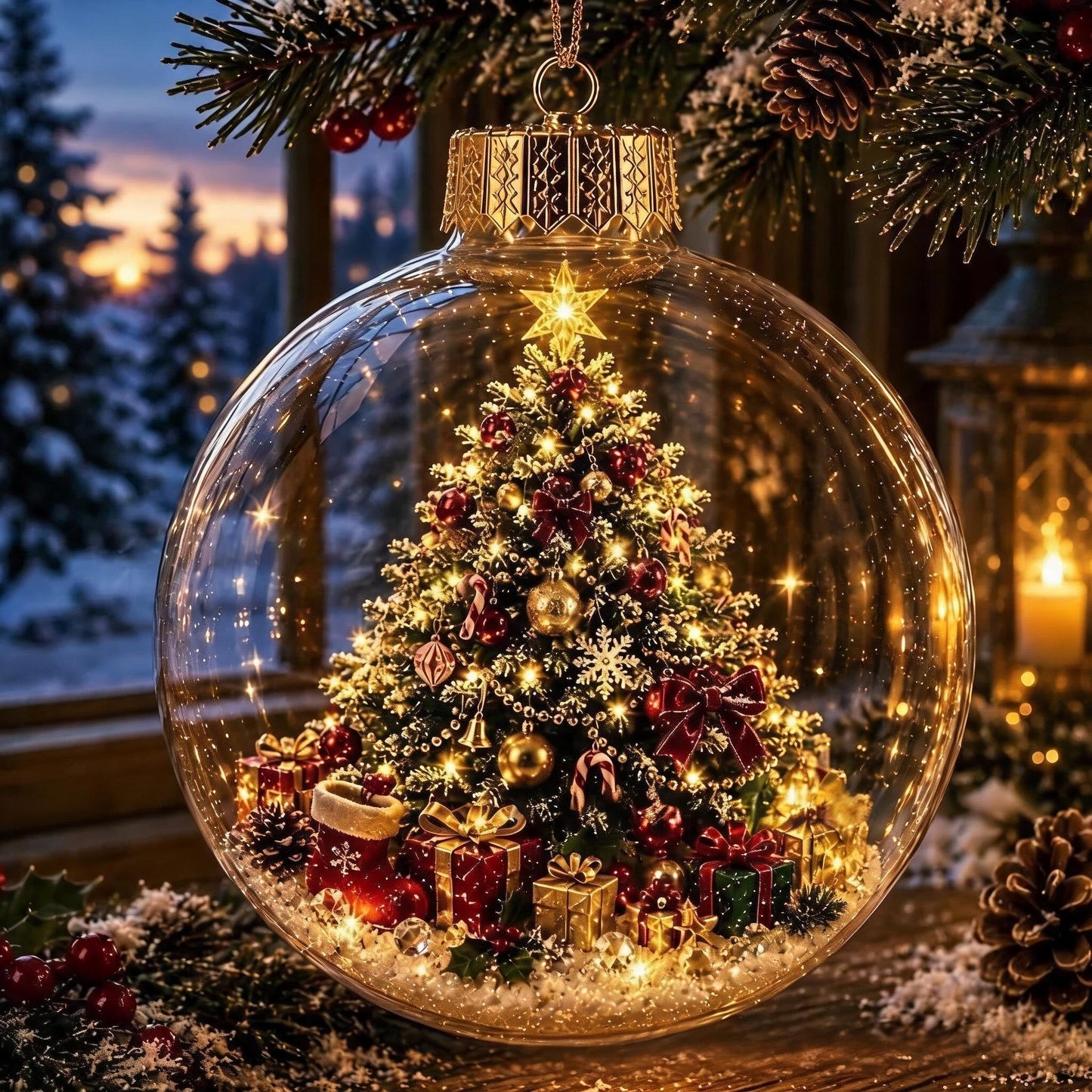 🎅 Breng de Magie van Kerst in Huis met dit Verlichte Miniature Diorama! 🎄✨
