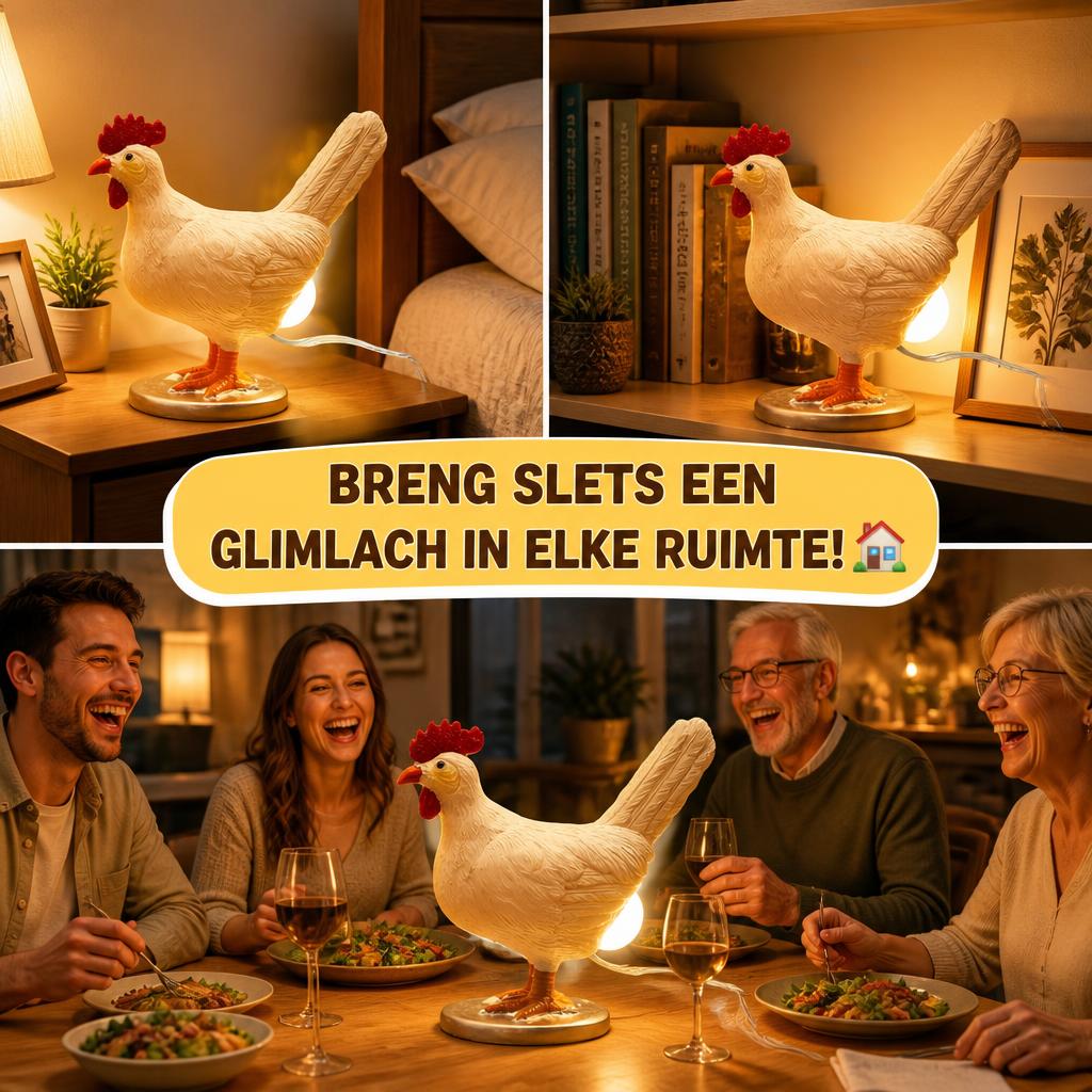 Breng Direct Vrolijkheid in Huis! 🐔💡 Het Meest Unieke Cadeau van het Jaar (Kip Eierlamp)