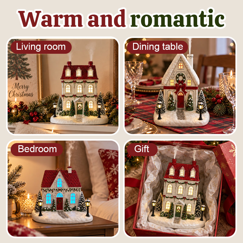 Mistletoe Lane Kersthuisje Diffuser – Breng Magische Kerstsfeer & Warmte In Huis! 🎄