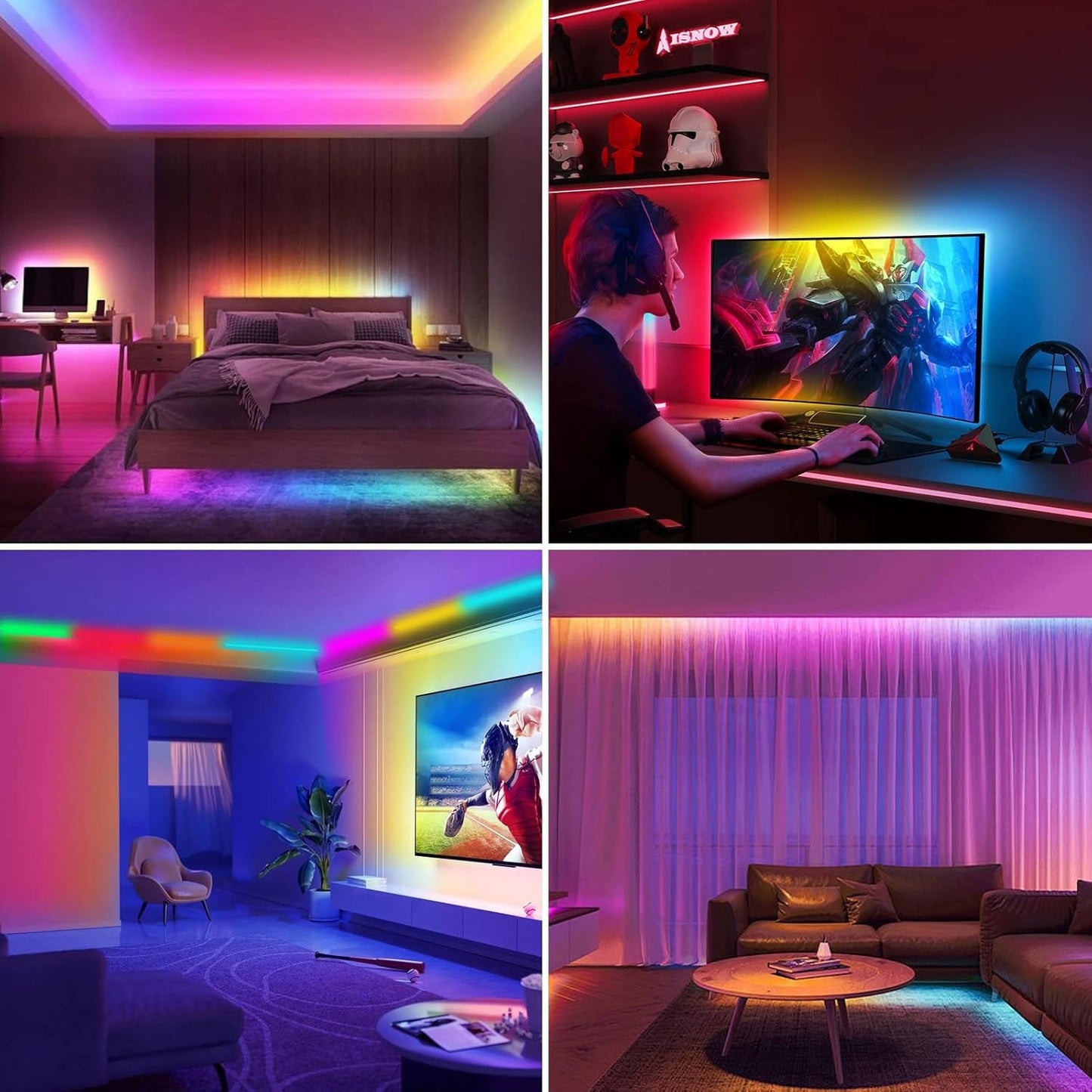 🔊 Smart RGB LED-nauha – Ääniohjaus & Musiikkiin Reagoiva 💡🎵