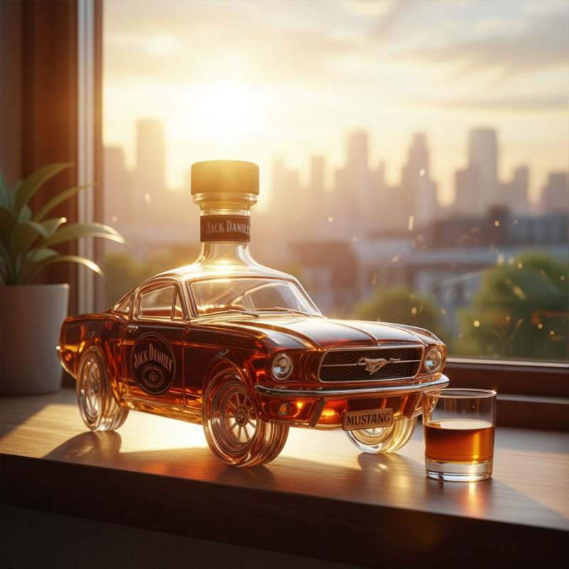 🥃 Mustangi-whiskypullo – vapautta, joka valuu lasiin