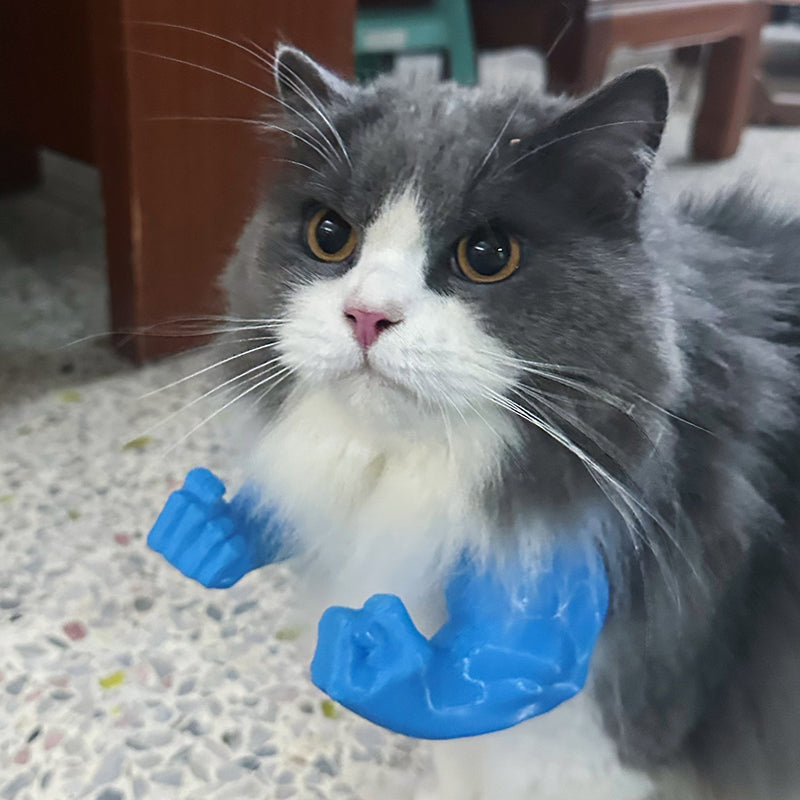 🐱 Laat Je Kat Flexen! 💪 Hilarische 3D "Hulk-Armen" voor Katten