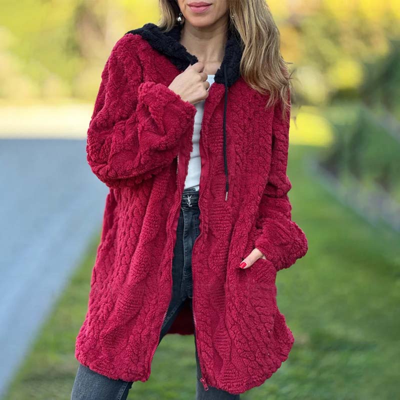 🧥 Syksyn ja talven lämmin fleece-takki - Pehmeä rento huppari arkeen ja ulkoiluun 🧤