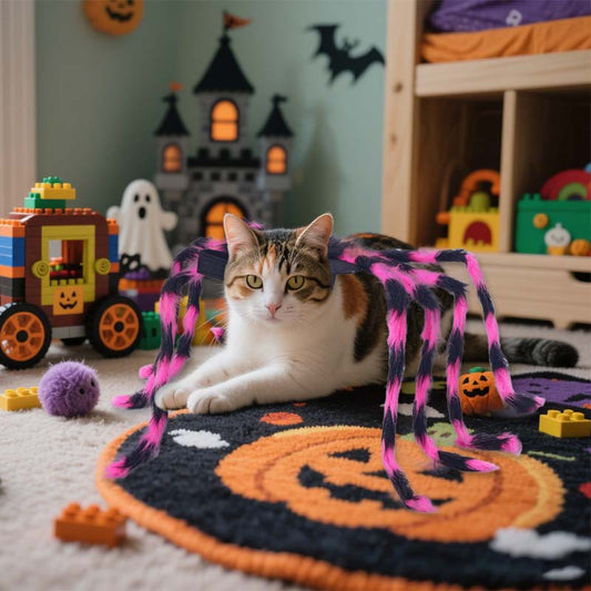 π Maak van Je Huisdier de Ster van Halloween! π·οΈ Spinnen Kostuum voor Honden & Katten