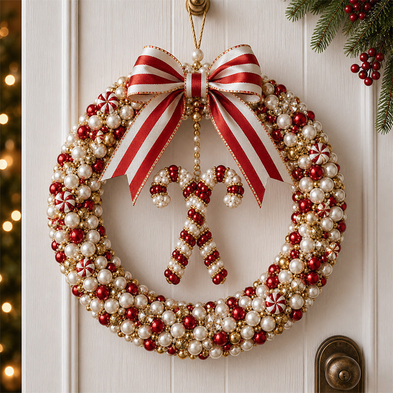 🎀 DIY Luxe Parel Kerstkrans Set | Uniek Handgemaakt Kerstcadeau & Decoratie ✨