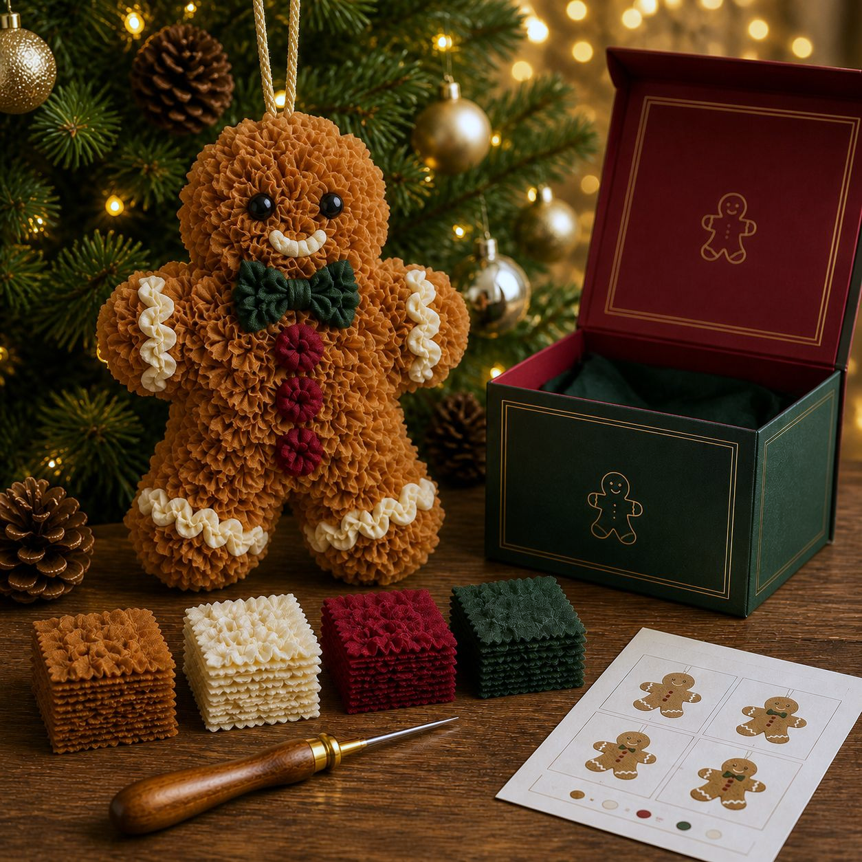 🎄 Maak Je Eigen Magische Kerstdekoratie | 3D DIY Prikpakket Voor Het Hele Gezin