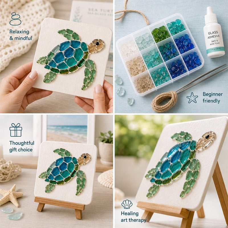 🌊 Breng de Rust van de Oceaan in Huis ✨ DIY Zee-Glas Kunstset