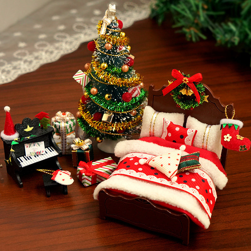 🎄 Joulukalustesetti Miniatureinä - Täydellinen Koriste ja Lahjaidea 🎁