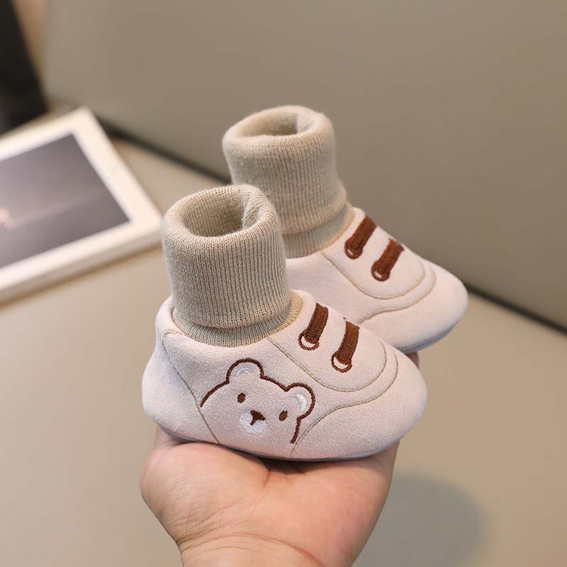 🐻 Söpö Karhun Ensiaskelekenkä - Vauvankengät 0-12 kk Pipomallilla 🧸👣