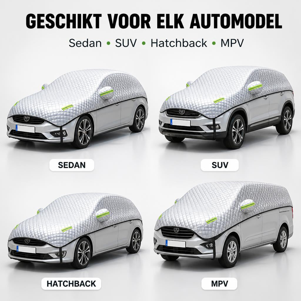 4-Seizoenen Autohoes – Bescherming Tegen Zomerhitte & Wintervorst!