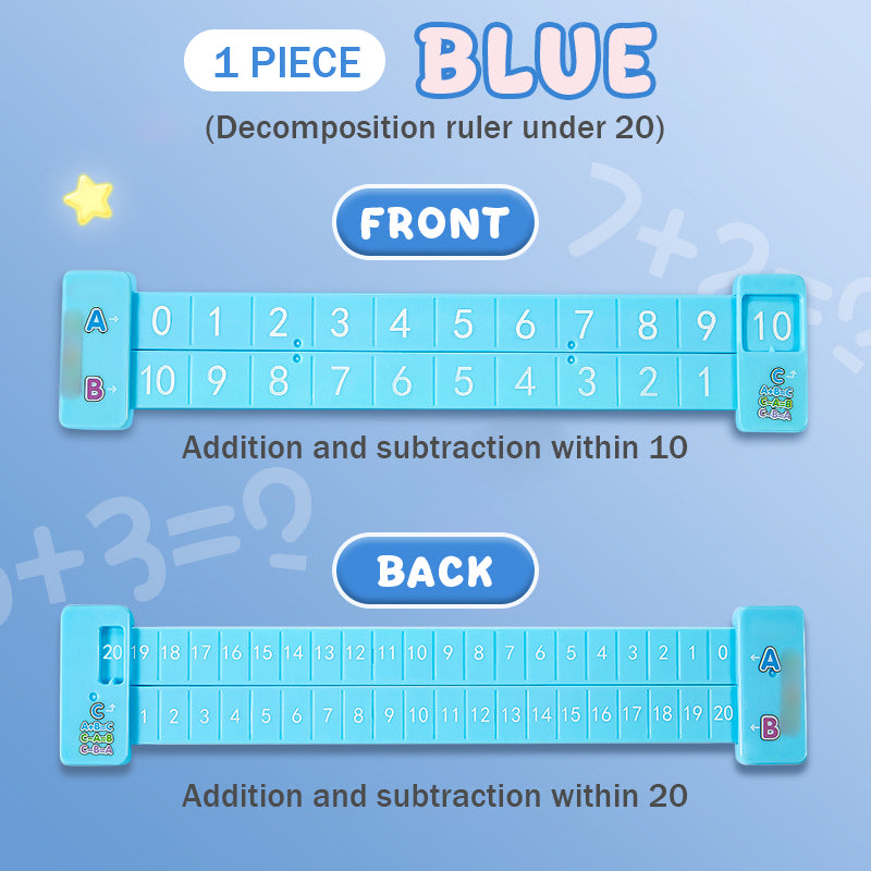 ✨ Kids’ Math Decomposition Ruler – Make Learning Addition & Subtraction FUN!