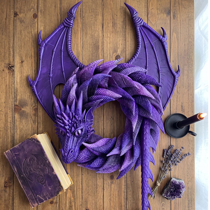 🔮 Handgemaakte Mystieke Drakenkrans — Transformeer Je Muur Met Magie! 🐉✨