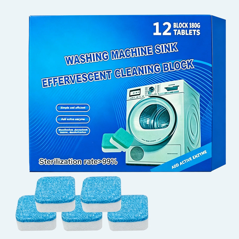 Weg met muffe was! 🧼 Dieptereinigende bruistabletten voor een kalkvrije en frisse wasmachine