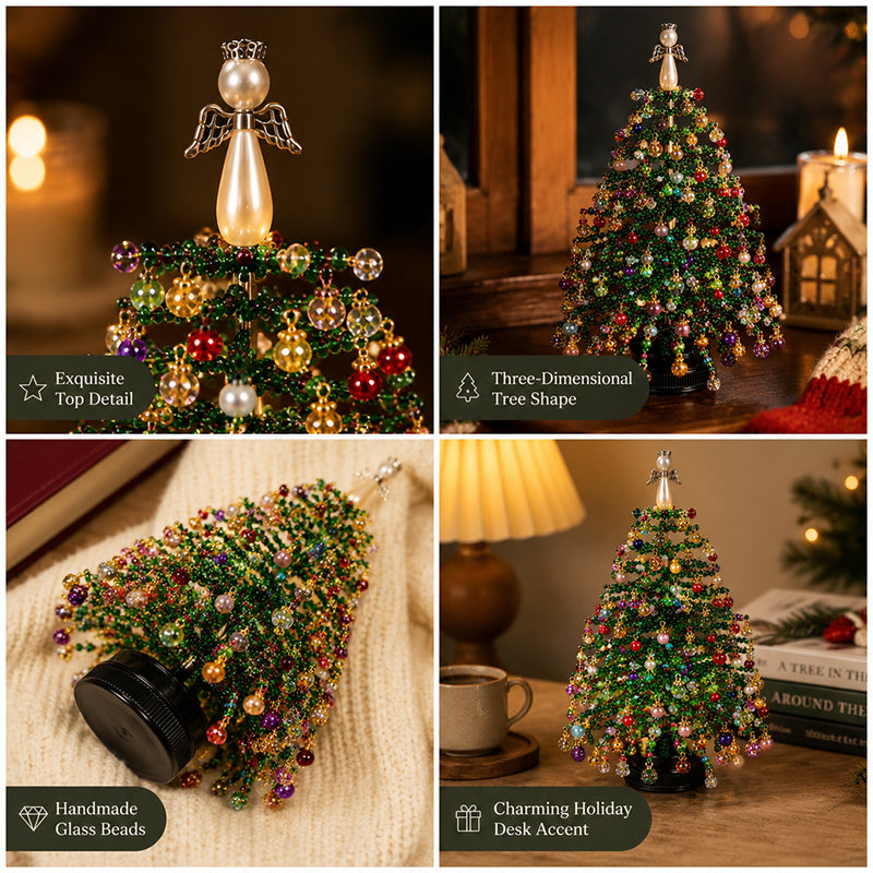 🎄 Creëer Kerstmagie in Huis: Complete DIY Parelen Kerstboom Kit ✨ (Met Engel Piek)