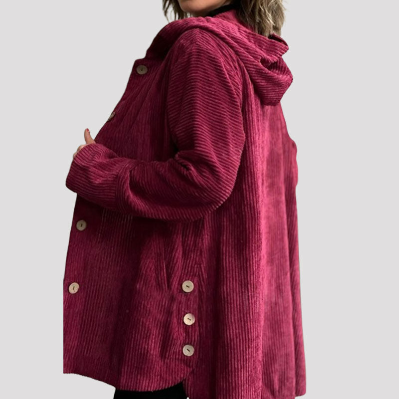 🍂 Syksyn rento samettihupparitakki 🧥
