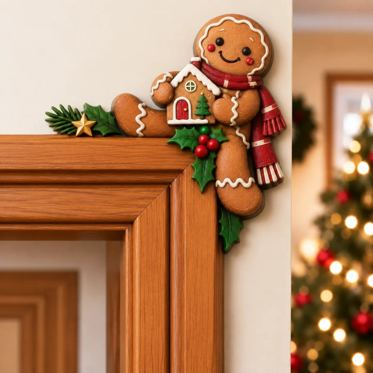 Schattige Kerst Hoekdecoratie Voor Deurposten | De Leukste Kerstblikvanger! 🎅🚪