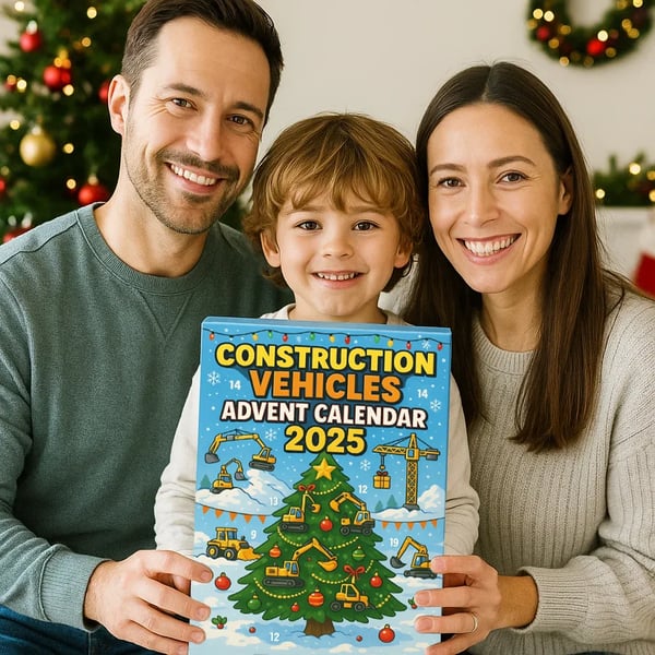 Rakennusajoneuvojen Adventtikalenteri 2025 - 24 Päivää Rakentamisen Iloa!