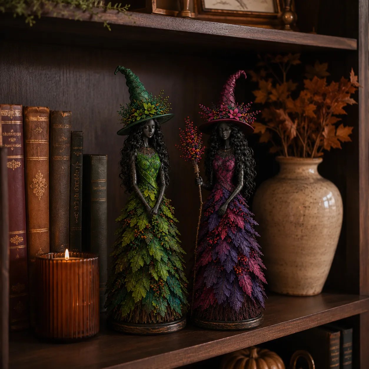 🍂 Prachtige Handgemaakte Herfst Heks – Geef Je Huis & Veranda De Ultieme Warme Sfeer