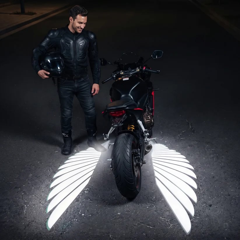 LED Angel Wing Projectors voor Motorfiets – Laat Je Ride Stralen in het Donker! 🏍️
