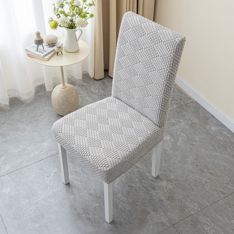 🪑 Geometrische Jacquard Stoelhoes – Geef je Eetkamer een Luxe & Frisse Upgrade! ✨
