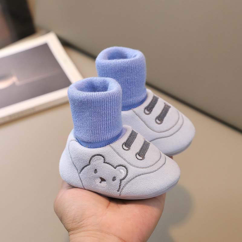 🐻 Söpö Karhun Ensiaskelekenkä - Vauvankengät 0-12 kk Pipomallilla 🧸👣