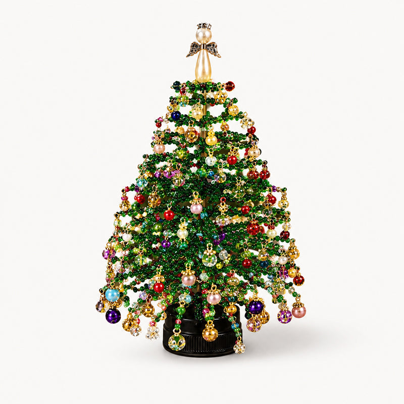 🎄 Creëer Kerstmagie in Huis: Complete DIY Parelen Kerstboom Kit ✨ (Met Engel Piek)