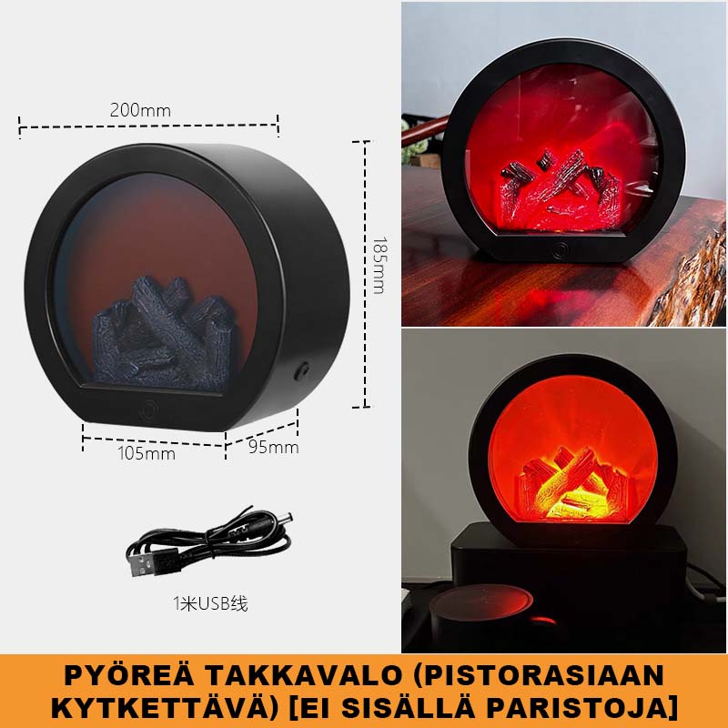 Simuloitu Liekkitakan Valo