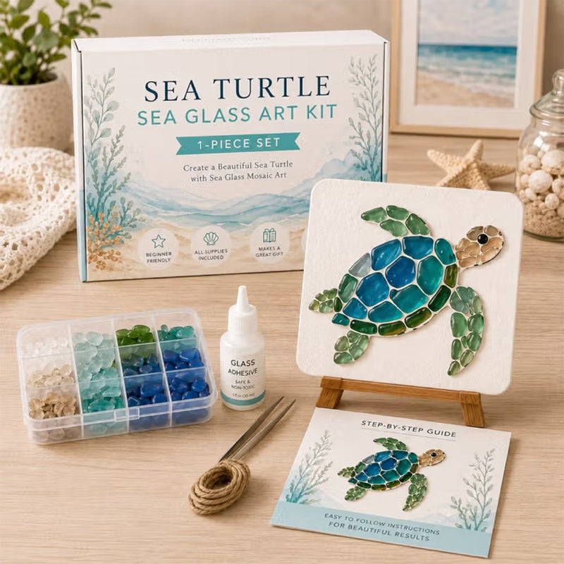 🌊 Breng de Rust van de Oceaan in Huis ✨ DIY Zee-Glas Kunstset