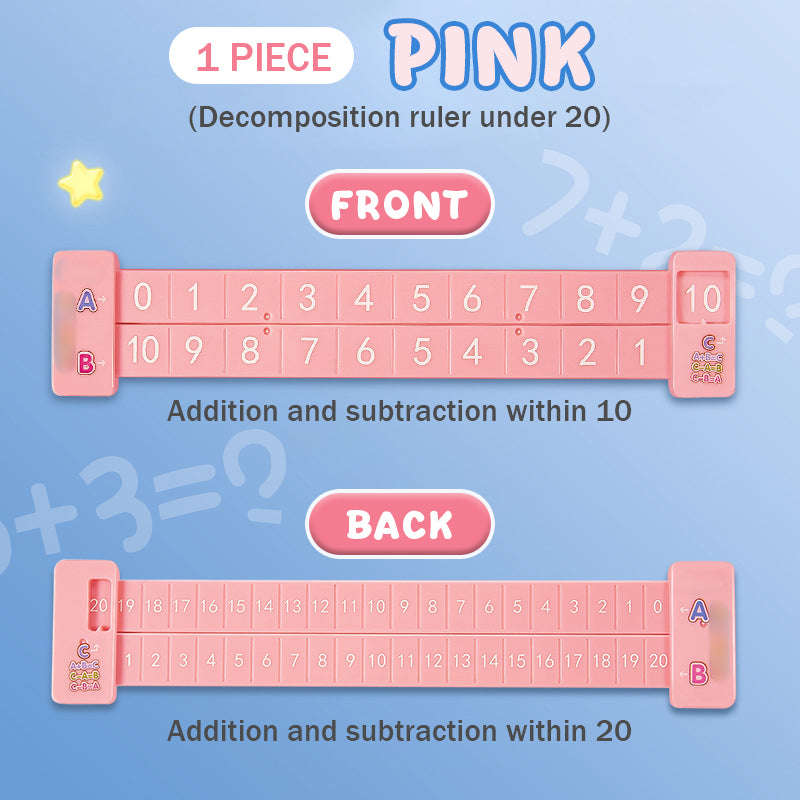 ✨ Kids’ Math Decomposition Ruler – Make Learning Addition & Subtraction FUN!