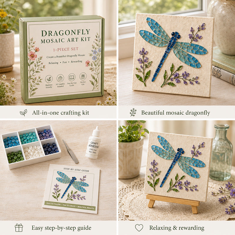 🌻🏡 Breng de Rust van een Bloementuin in Huis 🌸 DIY Mozaïek Kunstset