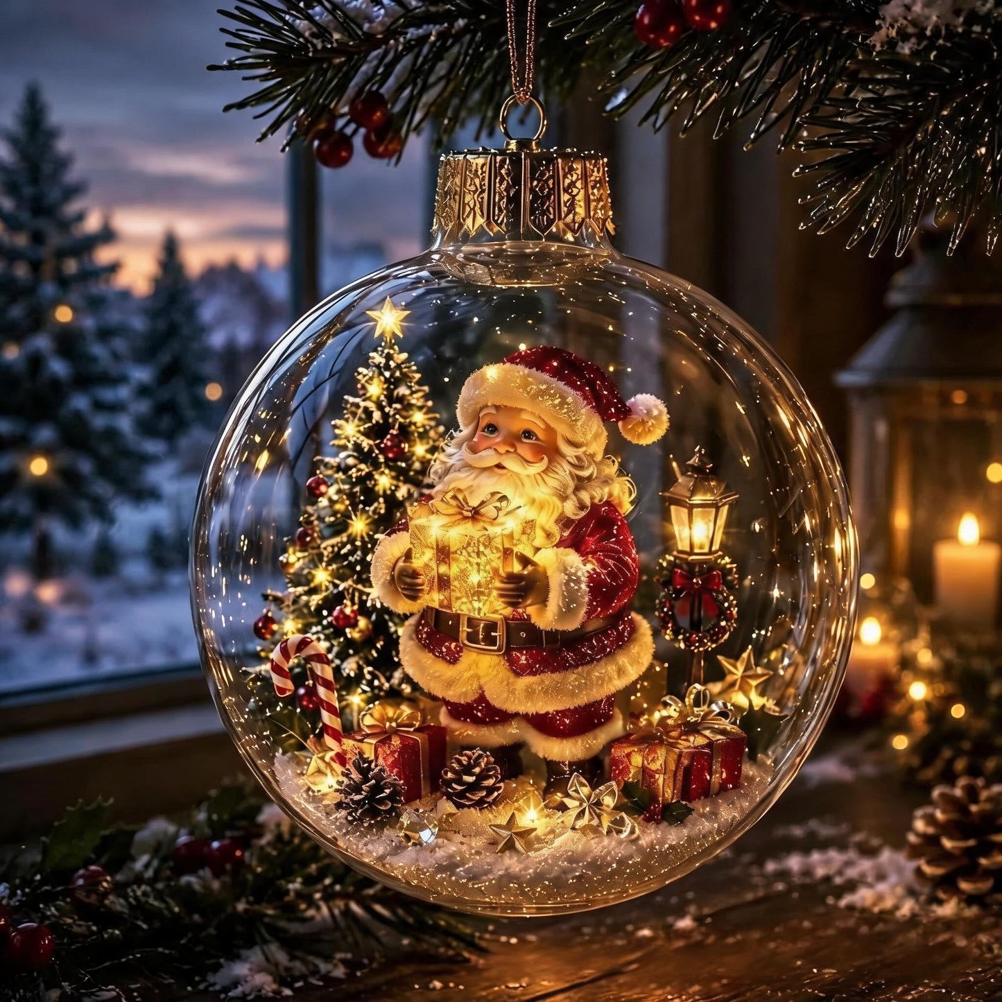 🎅 Breng de Magie van Kerst in Huis met dit Verlichte Miniature Diorama! 🎄✨