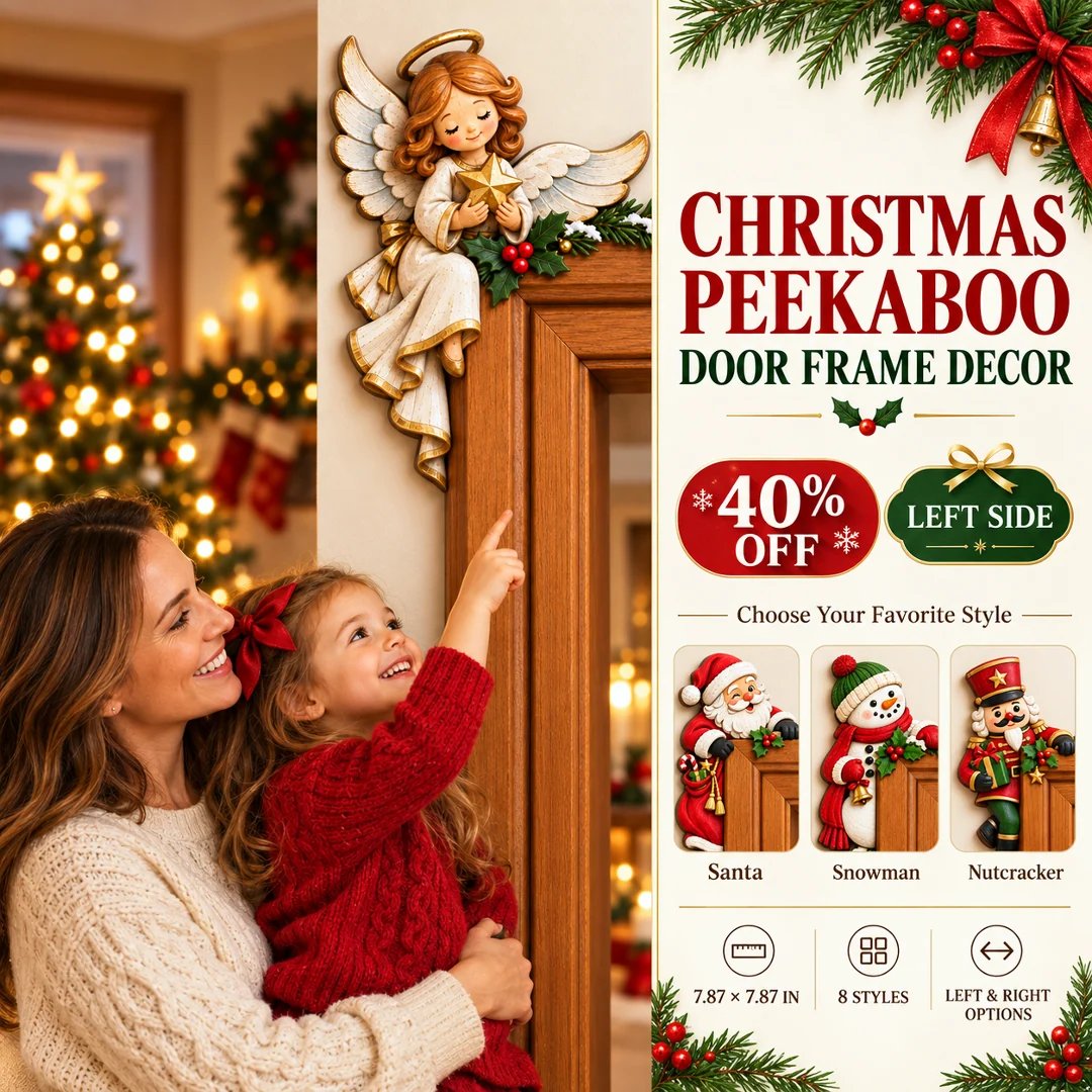Schattige Kerst Hoekdecoratie Voor Deurposten | De Leukste Kerstblikvanger! 🎅🚪