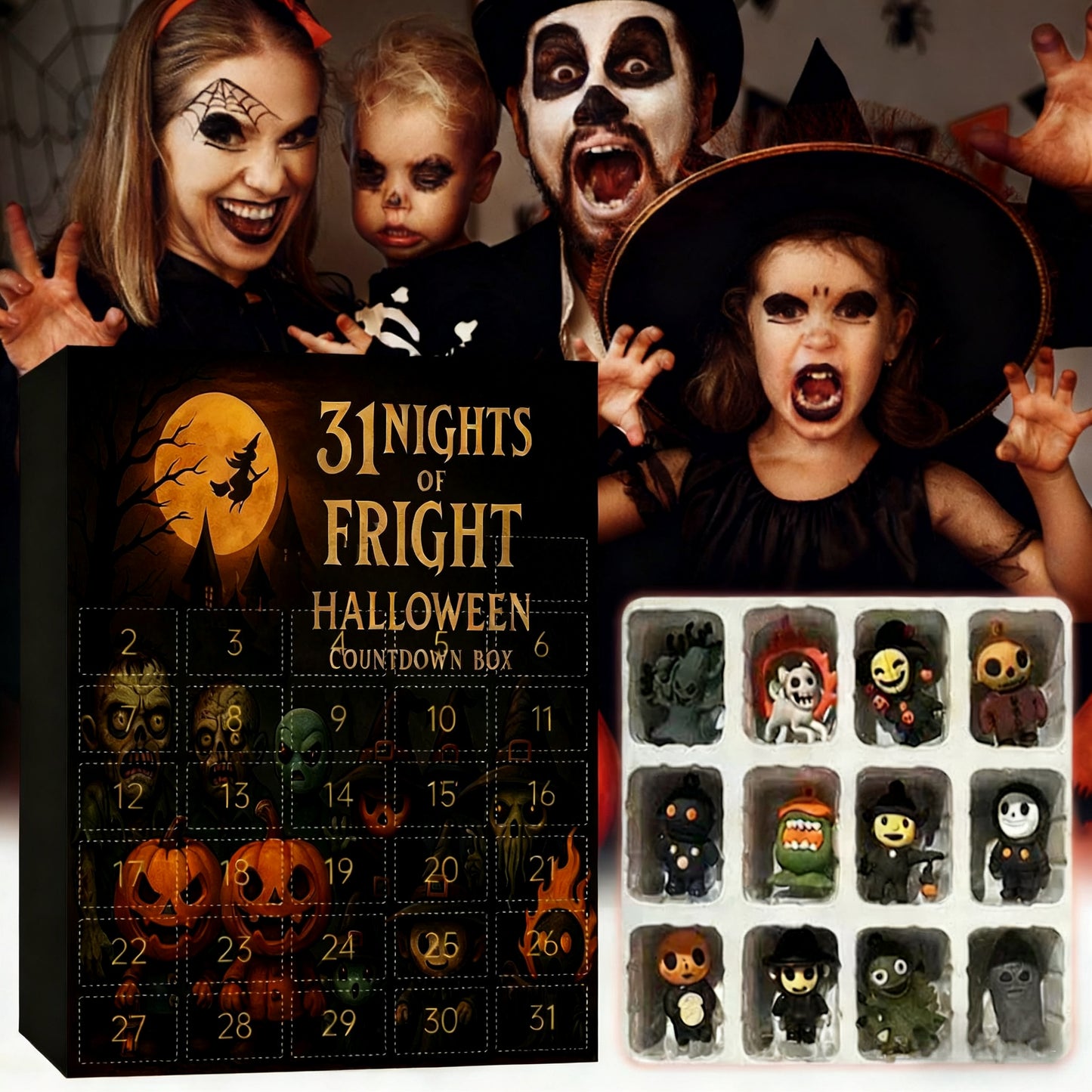 🎃 Laskenta Kalenteri 2025: 31 Päivää Nokkelaa Halloween Iloa -Arvoja! 🦇