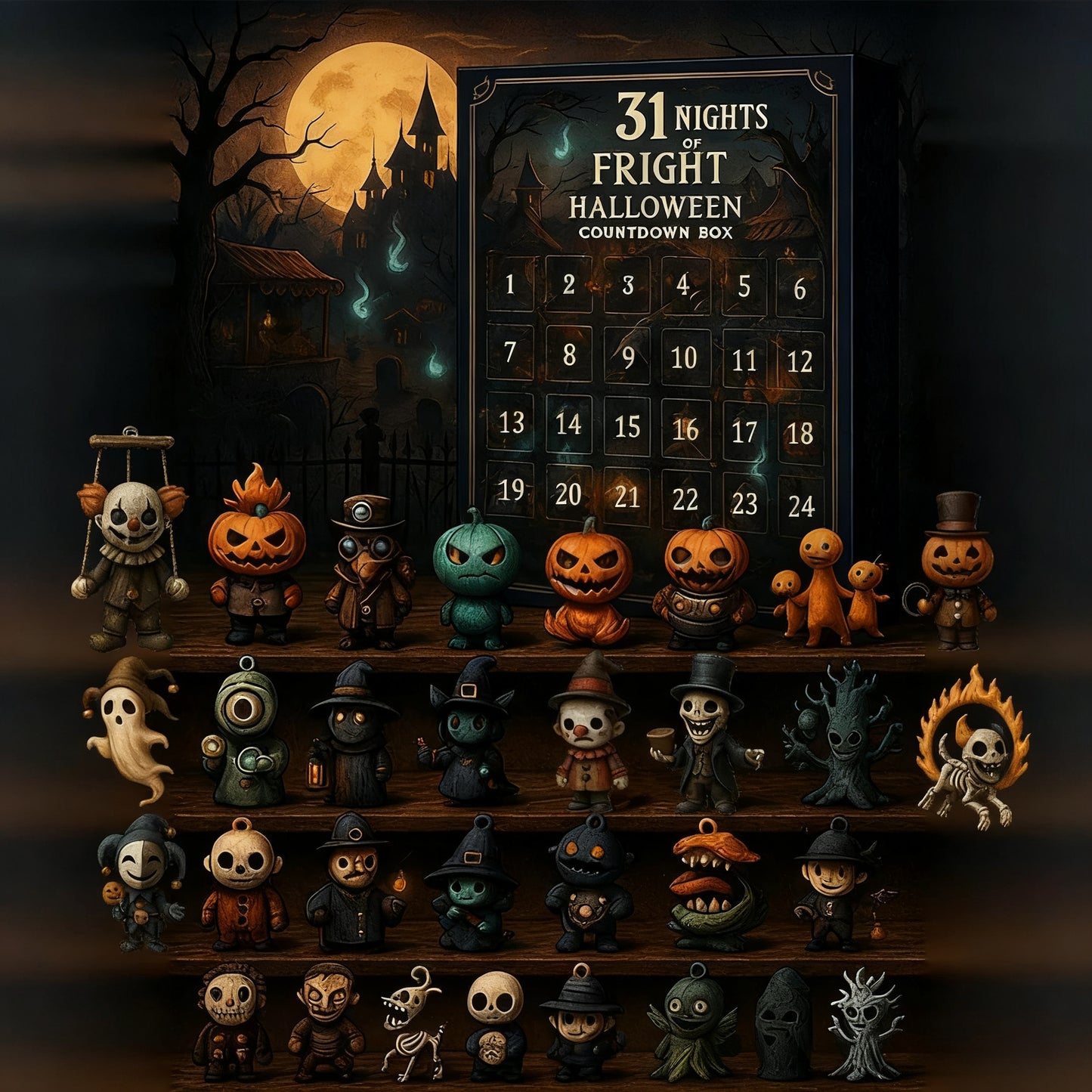 🎃 Laskenta Kalenteri 2025: 31 Päivää Nokkelaa Halloween Iloa -Arvoja! 🦇