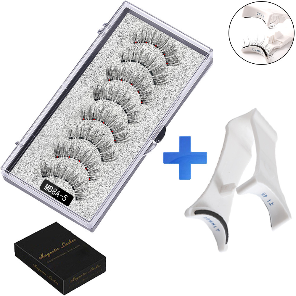 ✨ Liimaton magneettiripsisetti 👁️ 2 paria + ergonominen pinsetti 🧲💖