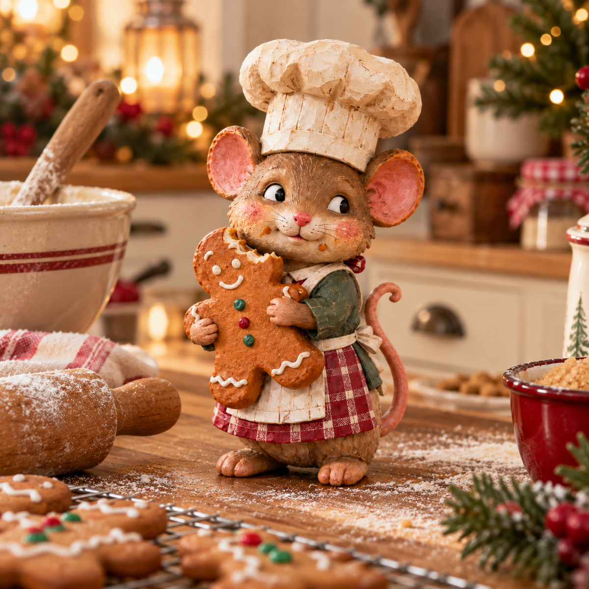 Kerst Pepernoot Muis Bakkertje – Breng Magische & Schattige Kerstsfeer In Huis! 🐭🍪