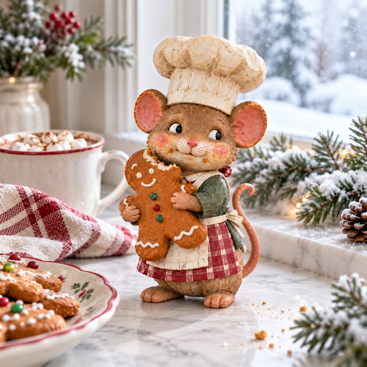 Kerst Pepernoot Muis Bakkertje – Breng Magische & Schattige Kerstsfeer In Huis! 🐭🍪
