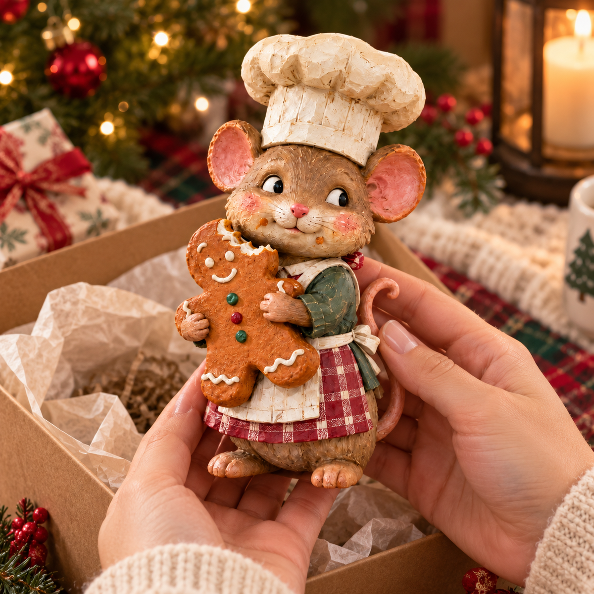 Kerst Pepernoot Muis Bakkertje – Breng Magische & Schattige Kerstsfeer In Huis! 🐭🍪