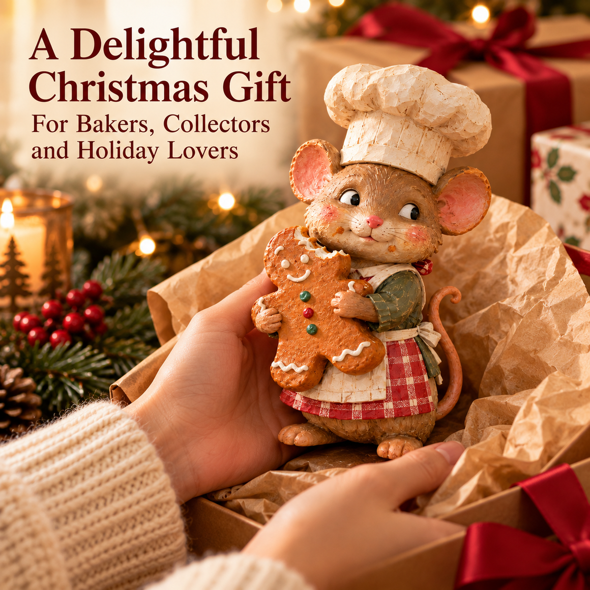 Kerst Pepernoot Muis Bakkertje – Breng Magische & Schattige Kerstsfeer In Huis! 🐭🍪