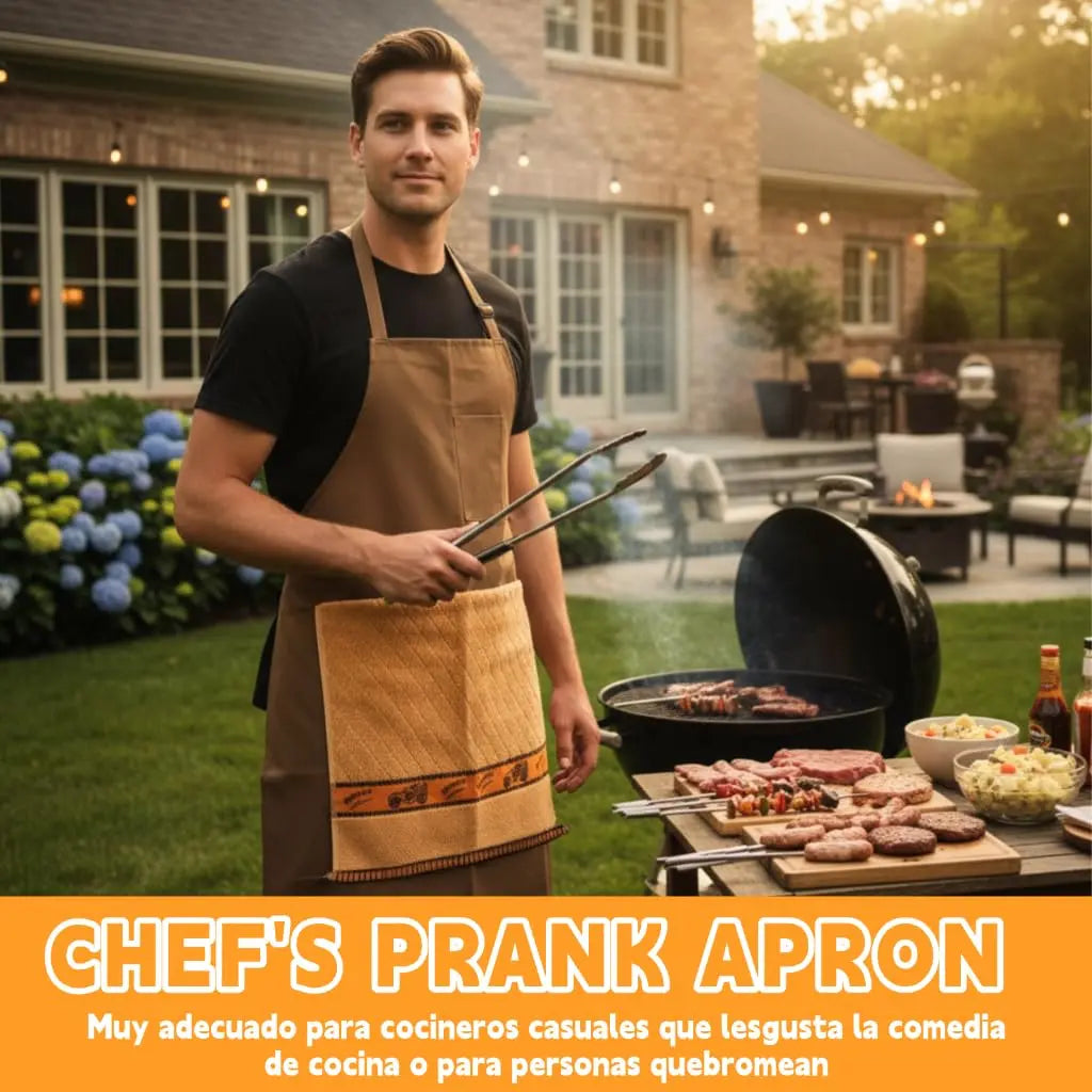 Grappig BBQ Chef Schort – Hilarische IJsbreker & Cadeautip voor Feestbeesten! 😂